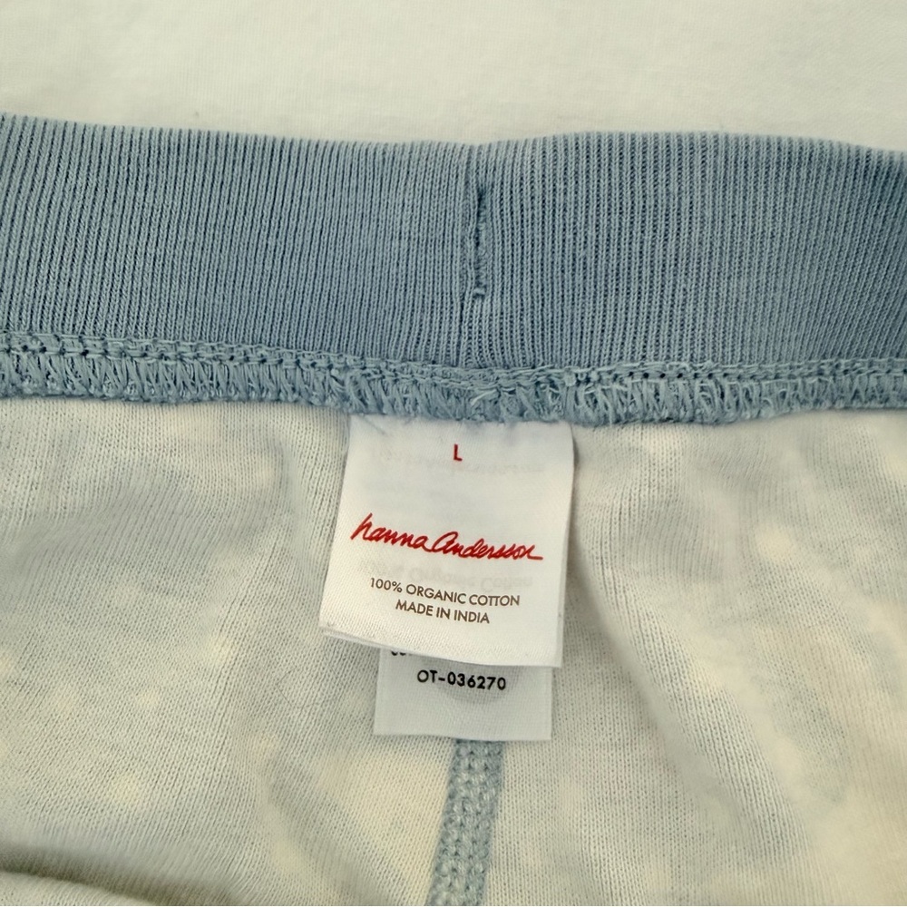 Hanna Andersson Pajama Pants Organic Cotton Blue White Polar Bear Print Size L - Picture 6 of 9